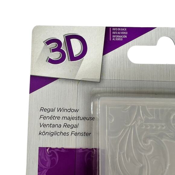 CRAFTERS COMPANION Gemini 3D Embossing Folder Set Regency Floral Frame - Picture 3 of 11